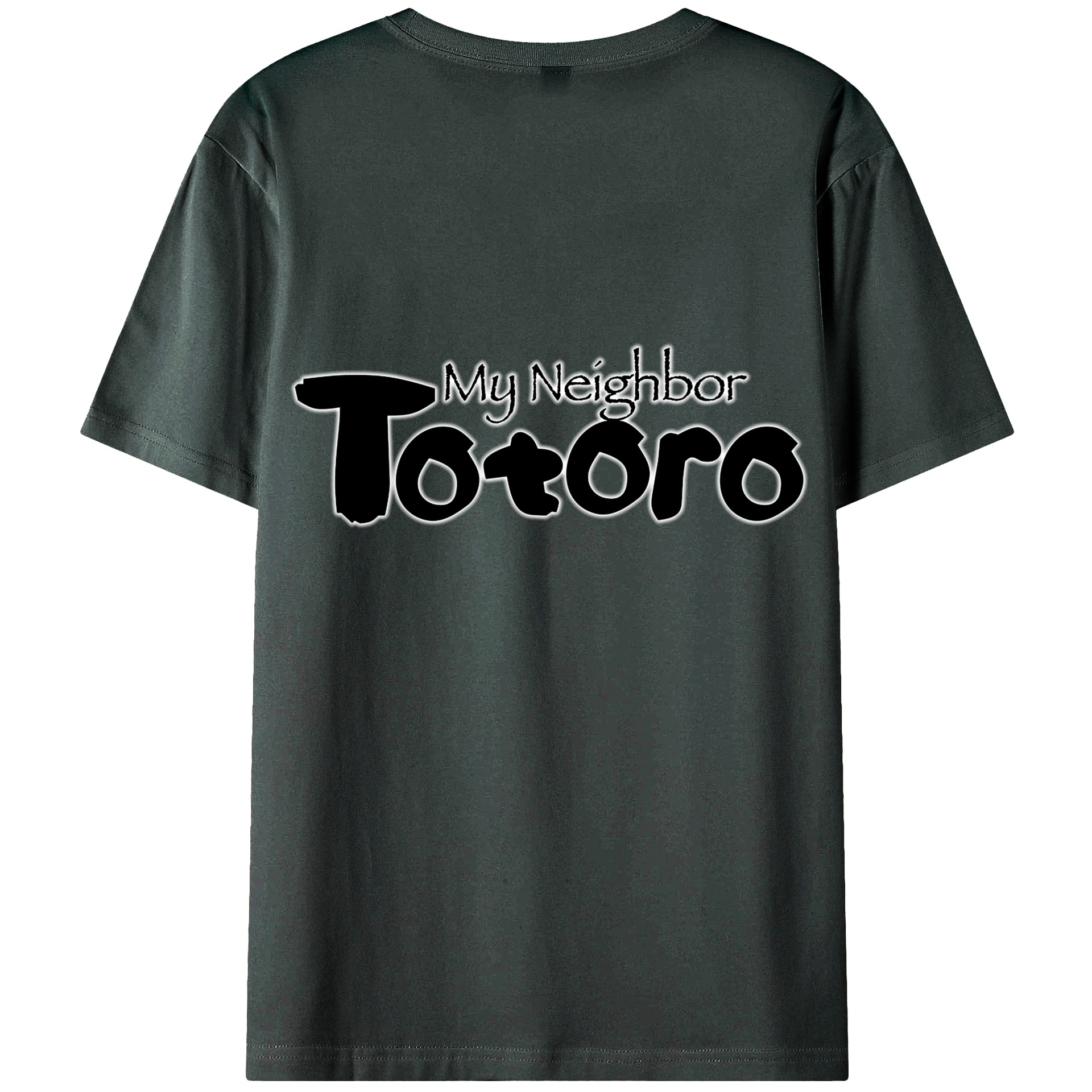 （画像用） となりのトトロ 草壁メイ 草壁サツキ My Neighbor Totoro Satsuki Kusakabe Mei Kusakabe 綿100％ メンズ半袖Tシャツ（バックプリント） 通気性